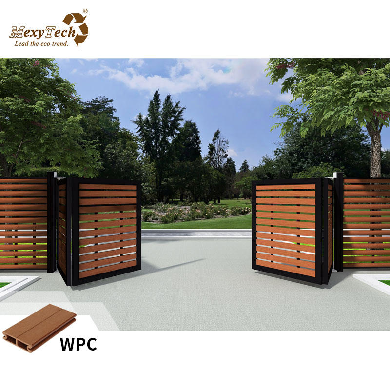 Puerta de oscilación plegada eletric 丨 Puerta WPC 丨 Mexytech