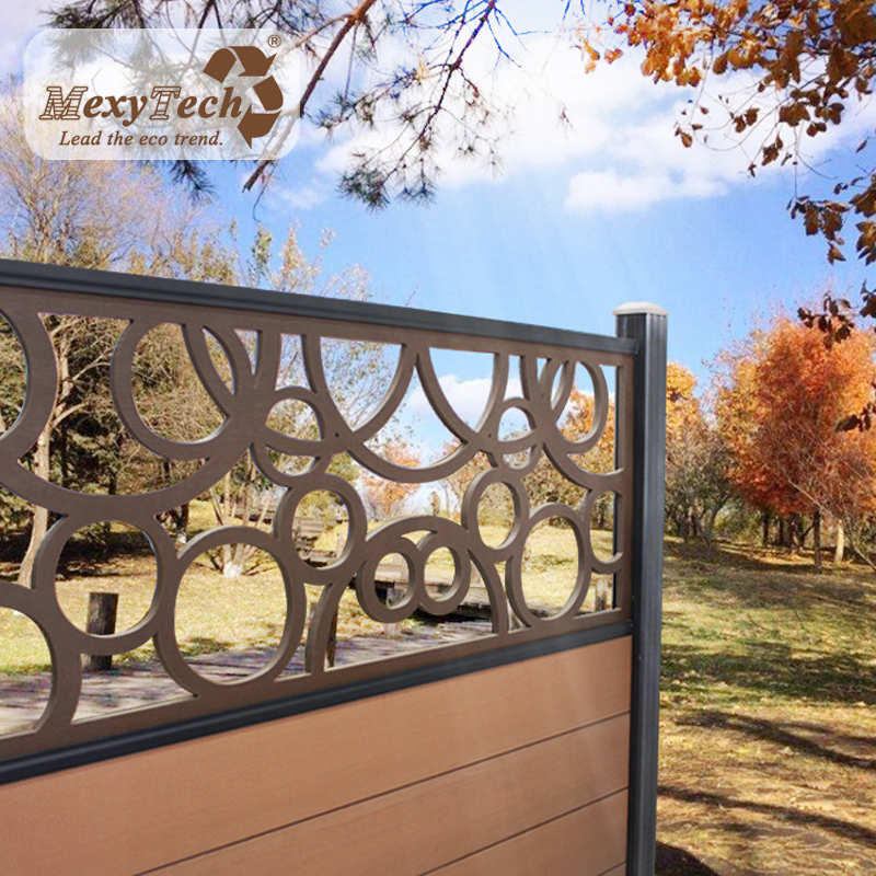 Garven WPC Fence 丨 Vista de jardín compuesta 丨 Mexytech